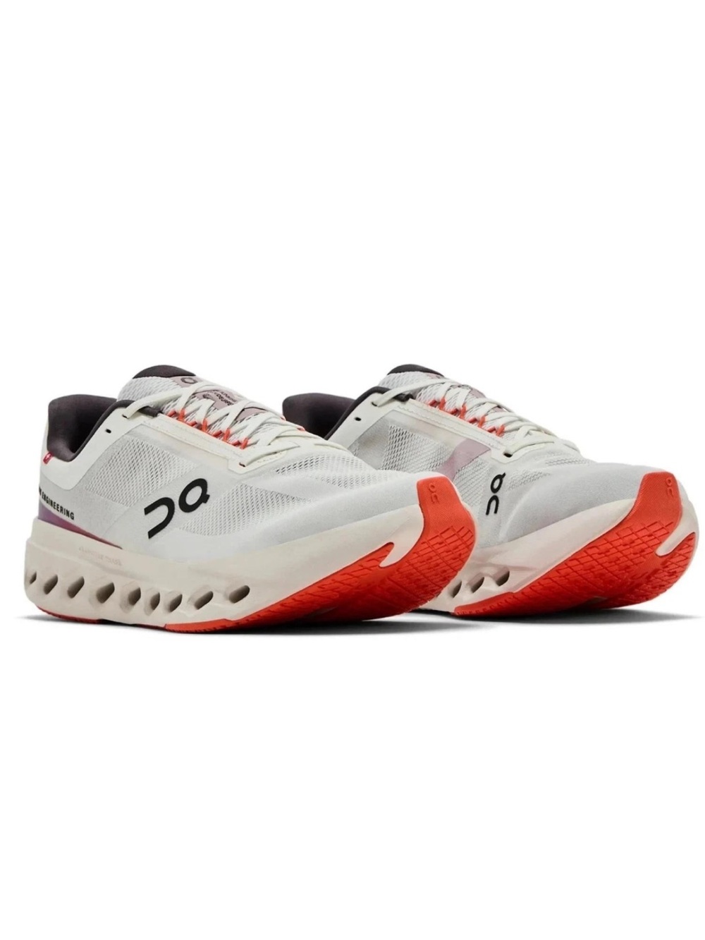 NEW Men's On Running Brand White/Flame/Orange Cloudsurfer Next OC 2024 Shoes 11